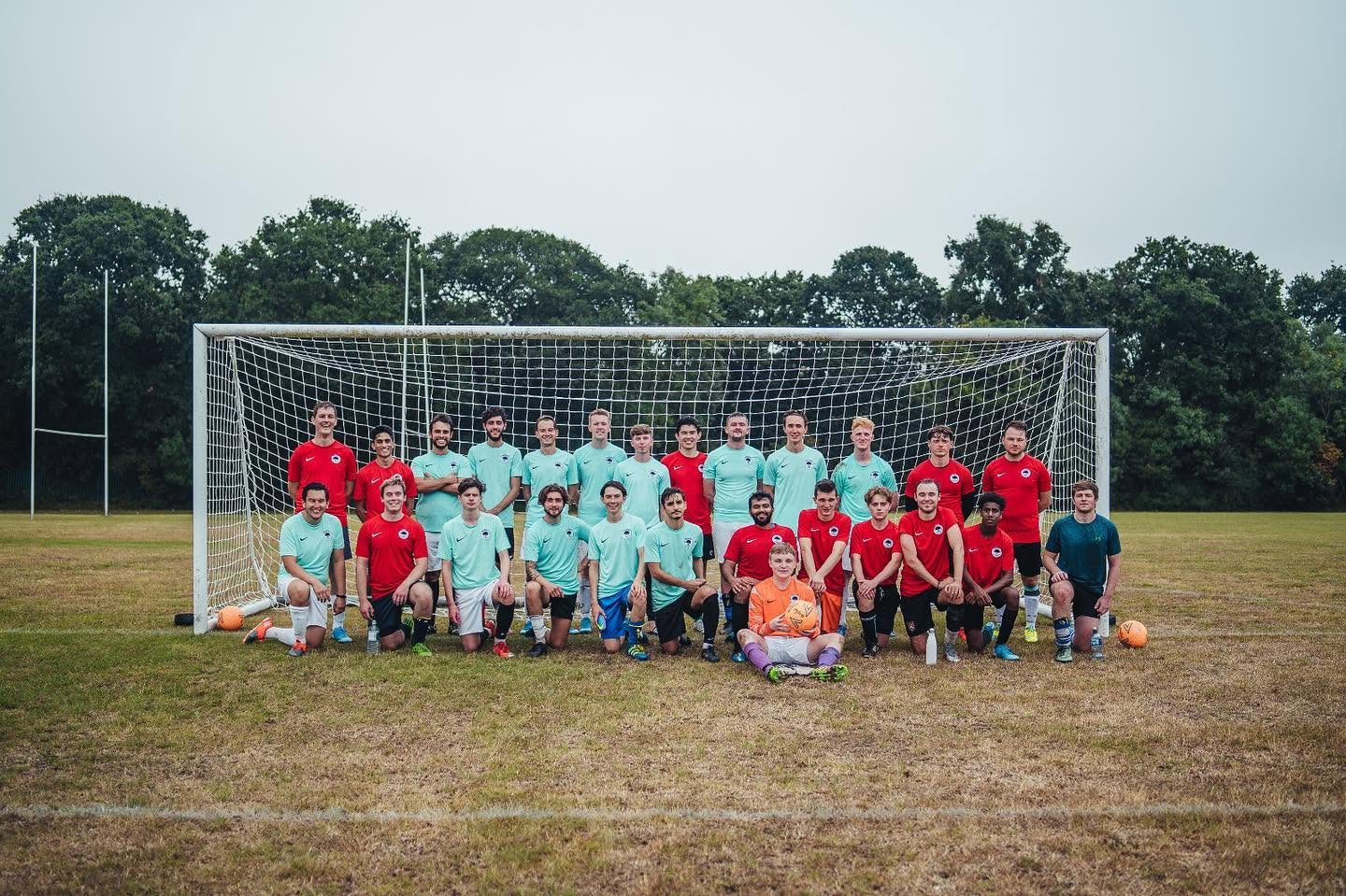 New Elm squad in mint and red shirts